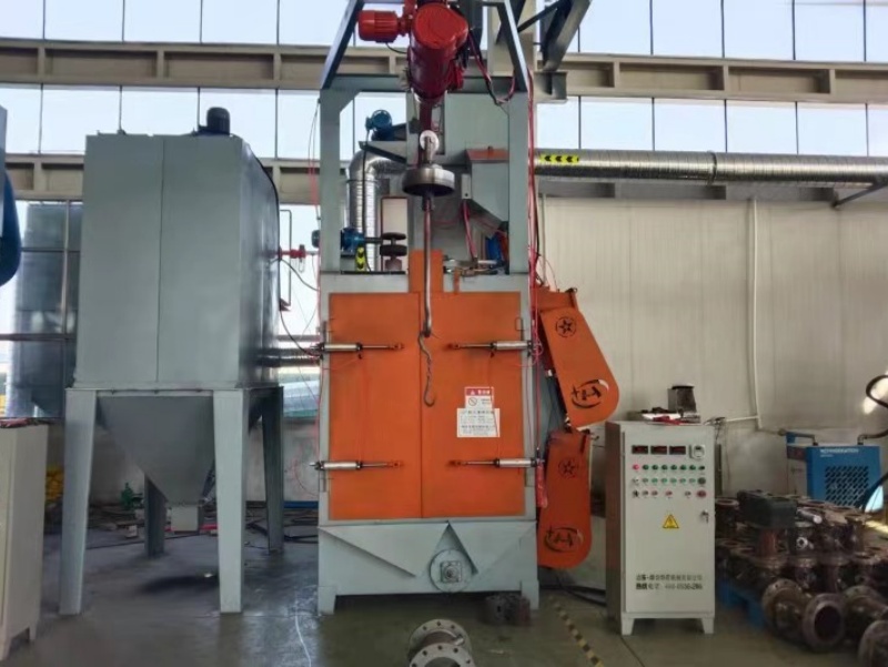 單行程吊鉤式拋丸機的結構設計與控制。
